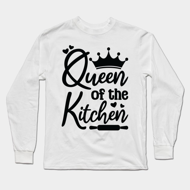 queen of the kitchen Long Sleeve T-Shirt by teestaan